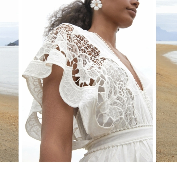 Farm Rio Embroidered Richelier Midi Dress - Picture 12 of 12